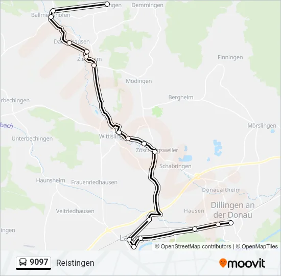 9097 Bus Line Map