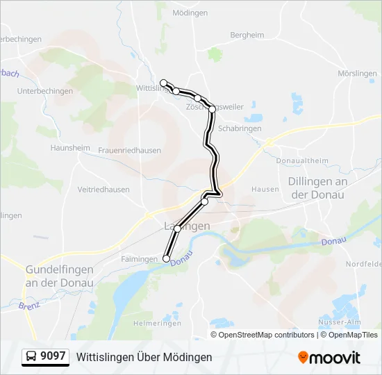 9097 Bus Line Map