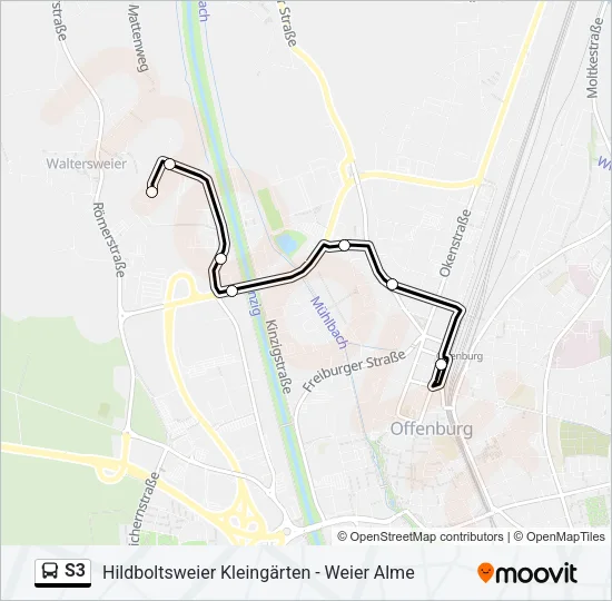 S3 Bus Line Map