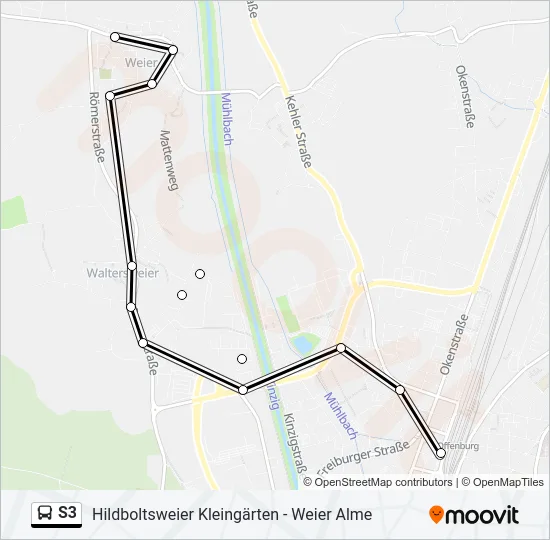 S3 Bus Line Map