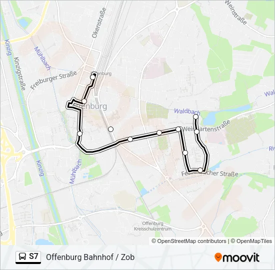 S7 Bus Line Map