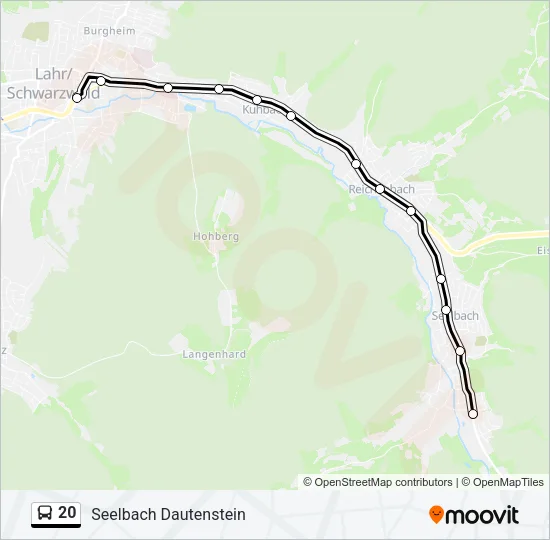 20 Bus Line Map