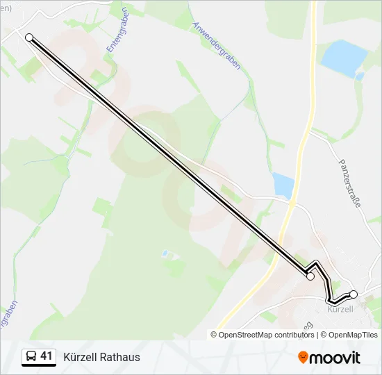 41 Bus Line Map