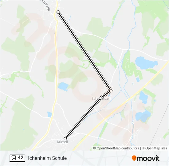 42 Bus Line Map