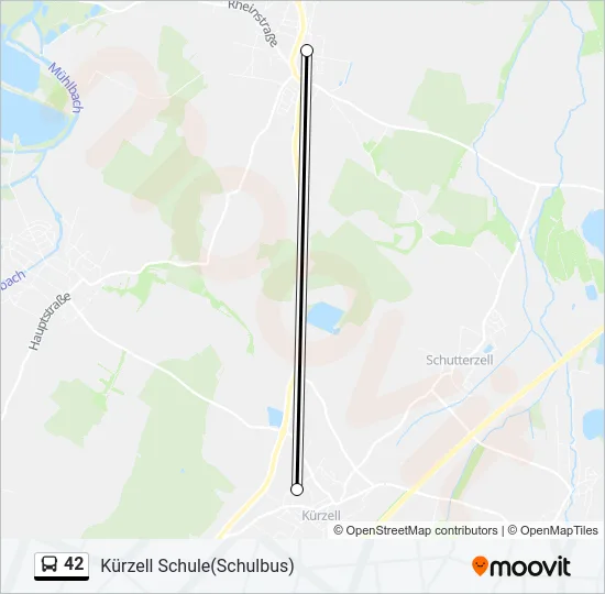 42 Bus Line Map