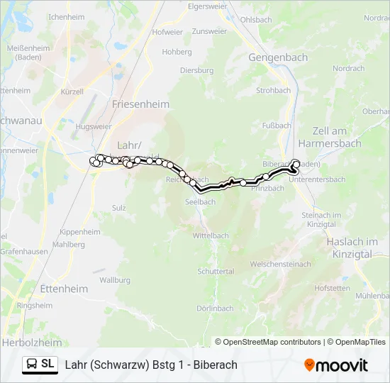 SL Bus Line Map