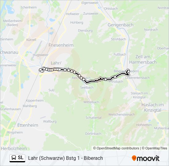 SL Bus Line Map