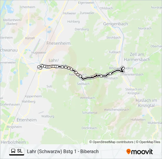 SL Bus Line Map