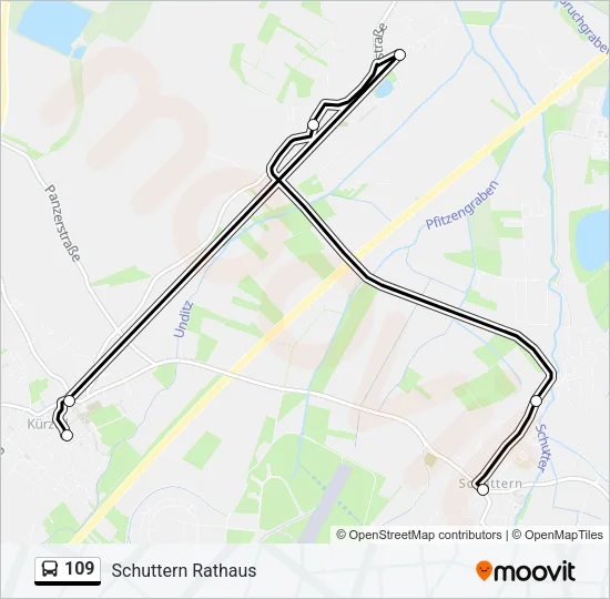109 Bus Line Map