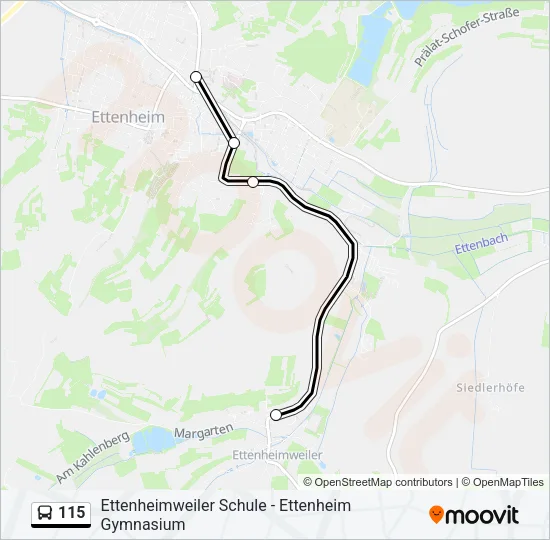 115 Bus Line Map