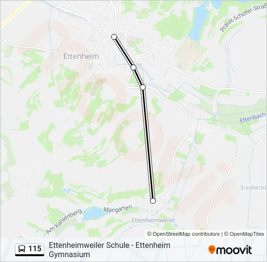 115 Bus Line Map