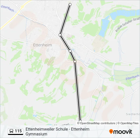 115 Bus Line Map