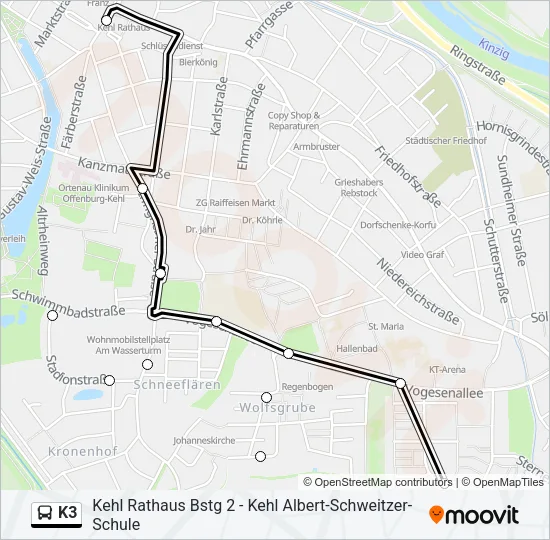 K3  Line Map