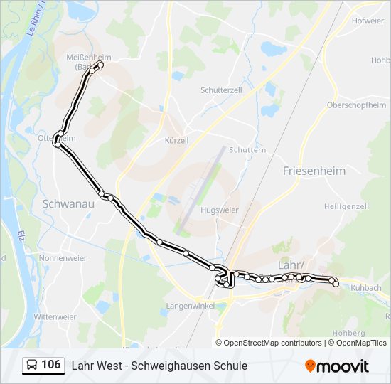 linie 106 Karte