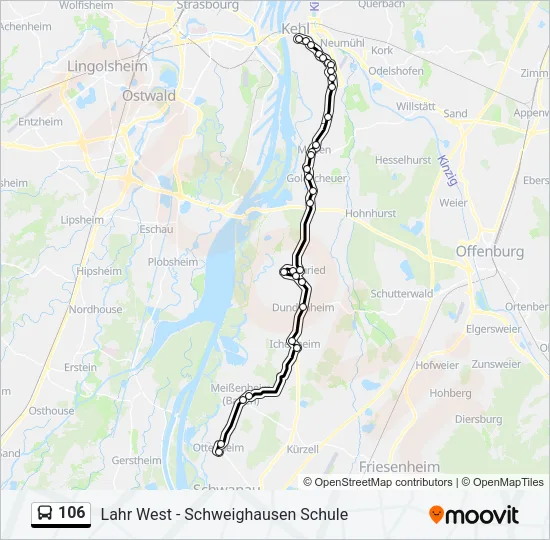106  Line Map