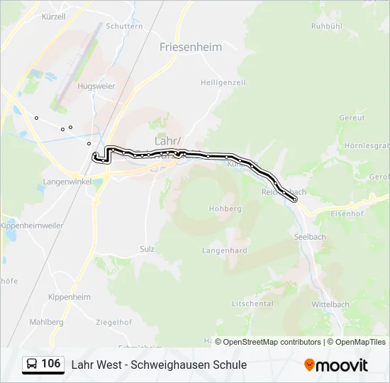 106  Line Map