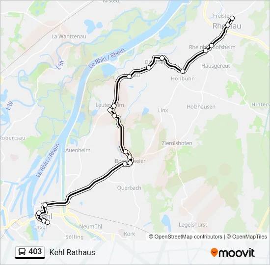 403 Bus Line Map