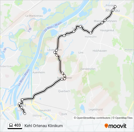 403 Bus Line Map