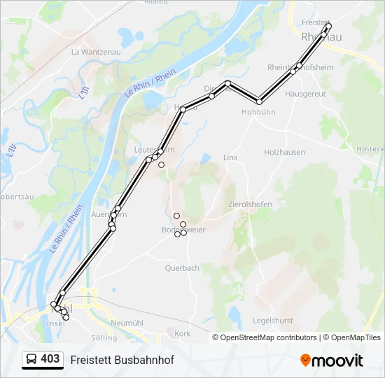 403 Bus Line Map