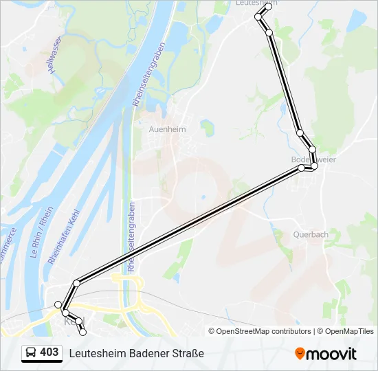 403 Bus Line Map