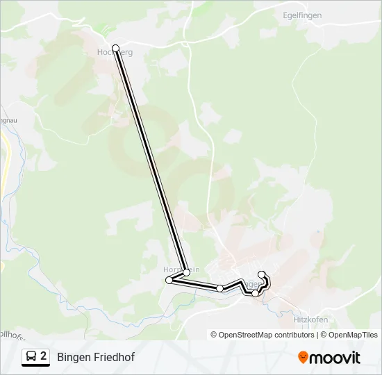 2 Bus Line Map