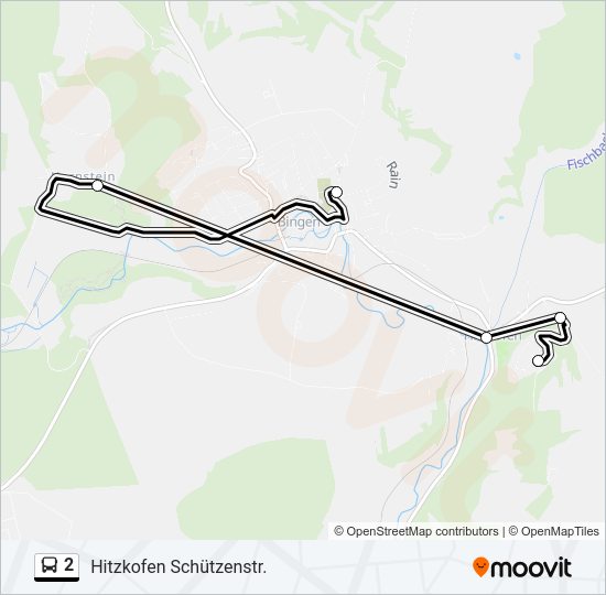 Автобус 2: карта маршрута