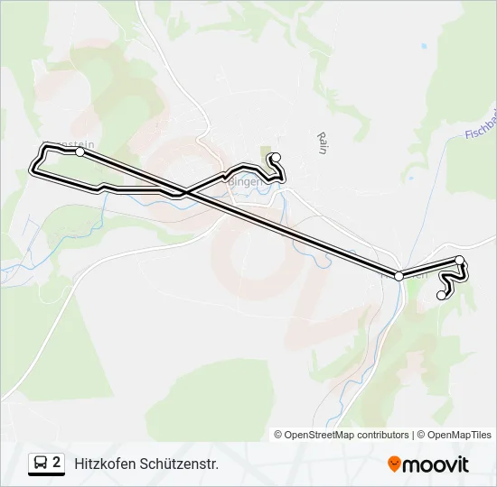 2 Bus Line Map
