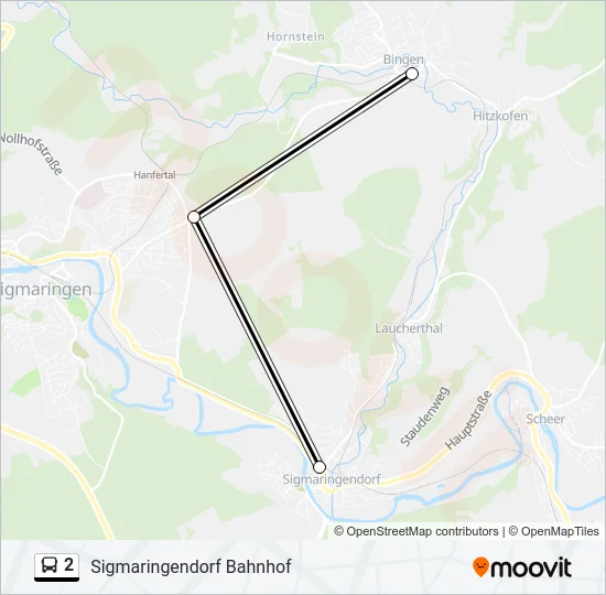 2 Bus Line Map