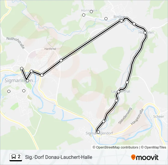 2 Bus Line Map