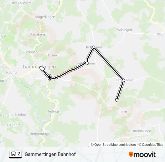 2 Bus Line Map
