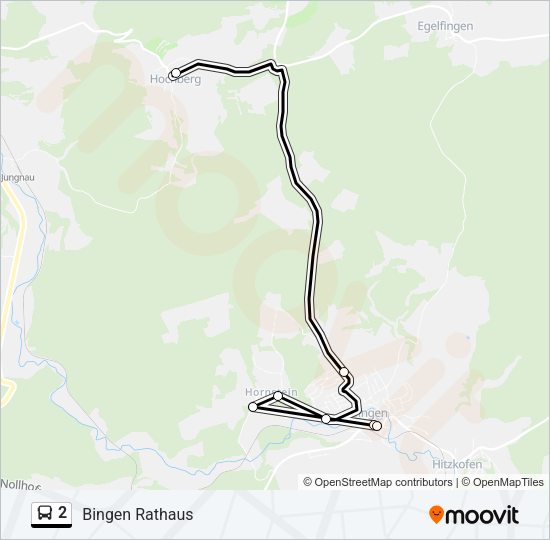 Автобус 2: карта маршрута