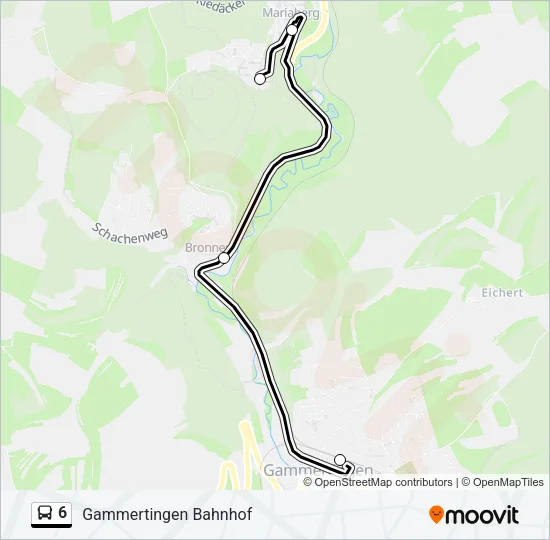 6 Bus Line Map