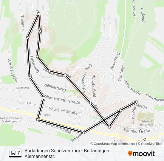 7 Bus Line Map