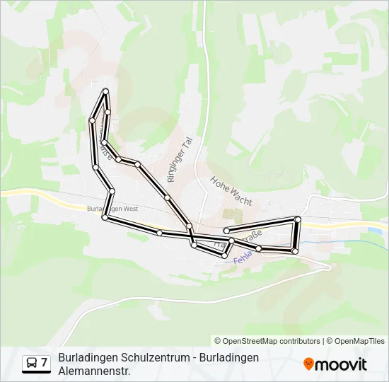 7 Bus Line Map