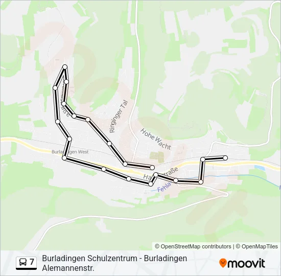 7 Bus Line Map