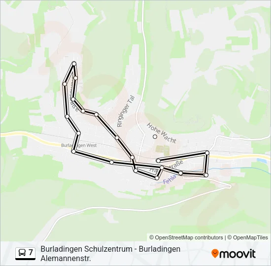 7 Bus Line Map