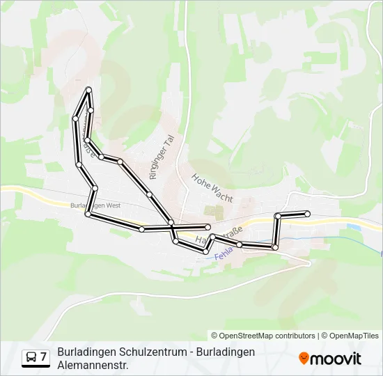 7 Bus Line Map
