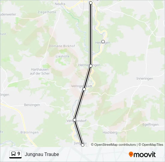 9 Bus Line Map