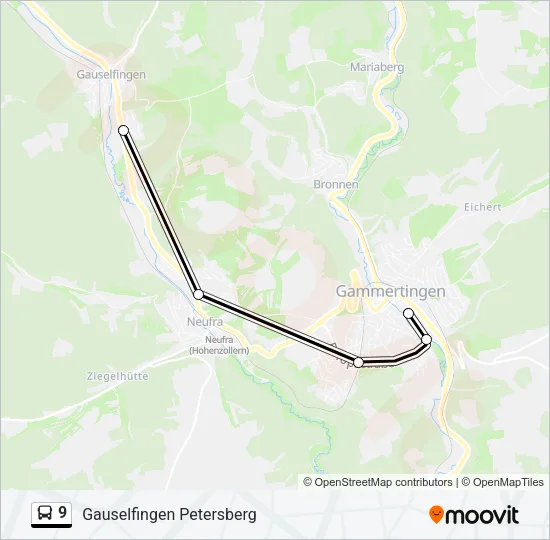9 Bus Line Map