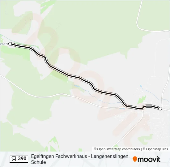 390 Bus Line Map