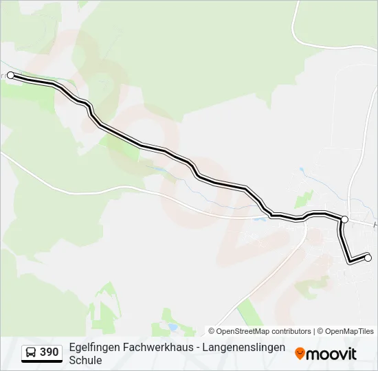 390 Bus Line Map