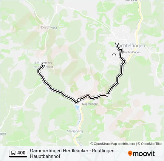 400 Bus Line Map