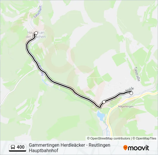 400 Bus Line Map