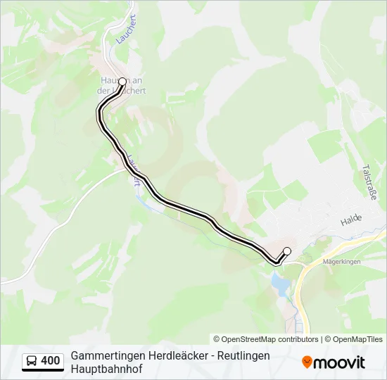 400 Bus Line Map