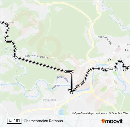 101 Bus Line Map