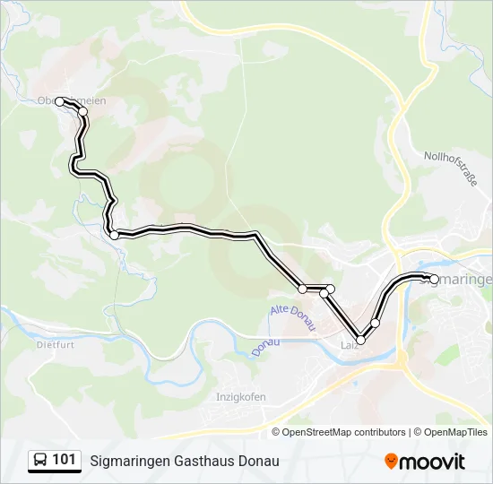 101 Bus Line Map