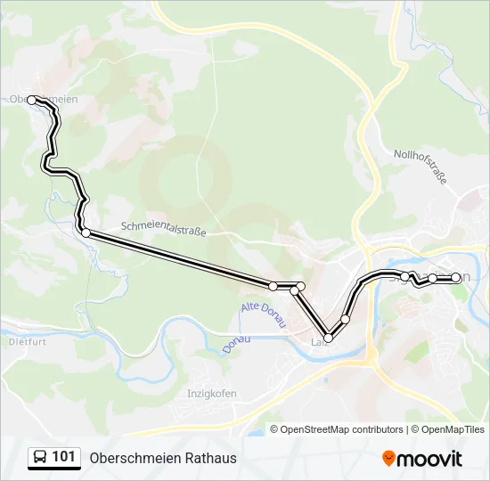101 Bus Line Map