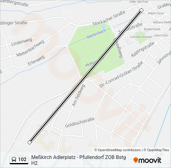 102 Bus Line Map
