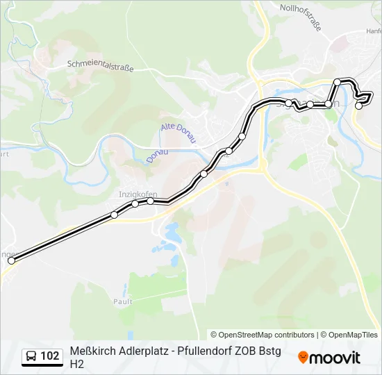 102 Bus Line Map
