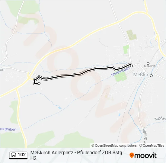 102 Bus Line Map
